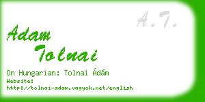 adam tolnai business card